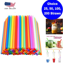 8,5" Jumbo Colossal/Boba Smoothie Extra široké neonové nebalené brčko o průměru 1/2"