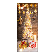 Vrolijk kerstdeurdecoratie, kerstachtergrondbanner, deurhanger en fotorekwisieten voor feestdecoraties - Compatibel met standaard