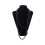 Collana lunga a catena con perle finte alla moda - nera 5