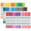 Στυλό με διπλή μύτη Wekvgz60/100Colors, σετ πλενόμενων μαρκαδόρων με λεπτή μύτη και πινέλο 1