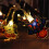 Φωτάκια σε σχήμα κολοκύθας Poaug για το Halloween, πορτοκαλί και κόκκινο, για 6