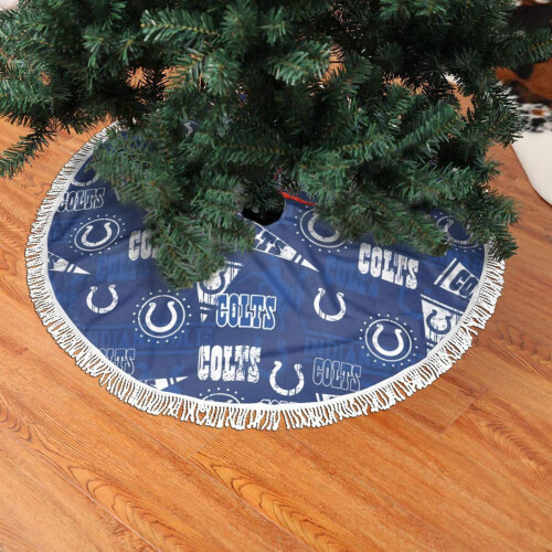 Φούστα Colts με βελούδινη χριστουγεννιάτικη διακόσμηση σε σχήμα fringe edge, συμβατή με 1