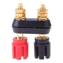 Conector banana para altavoz amplificador Mojoyce1pc con terminales de acoplamiento rojo y negro