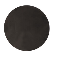 Mata silikonowa do kuchenki gazowej, zmywalna, nieprzywierająca, odporna na ciepło, do kuchni i grilla, okrągła, czarna, 40 cm