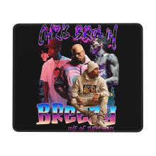 Chris Brown Mauspad mit Gummirand, Schreibtischunterlage, Schreibunterlage, Multicode-Gamepad für Computer und Laptops