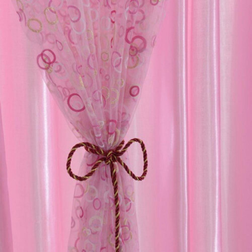 Bobletype Voile-gardiner Transparente panelgardiner Skjerfgardiner