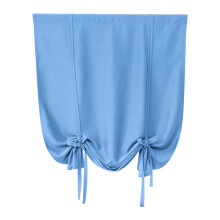 Cortina romana ajustável para banheiro e cozinha, estilo balão, ideal para janelas pequenas, com bloqueio de luz e painel com bolso para varão, na