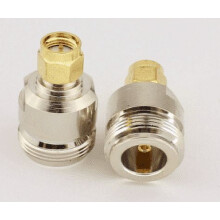 East buy SMA Connector, 2pcs Type N Female to SMA Male RF Connector Coaxial Adapter Test Converter.
