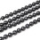 Collana lunga a catena con perle finte alla moda - nera 4
