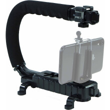 Scorpion Jr Triple Shoe Camera Stabilizer - Collapsible Stabilizing Smartphone Handle Compatible with All