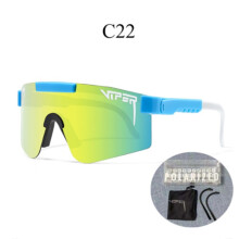 Outdoor Polarized Sunglasses Windproof Cycling Sunglasses for Women Men C22 Polarizer