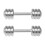 Eease Miniature Dumbbell Weight Sets for Action Figures (2pcs) 1