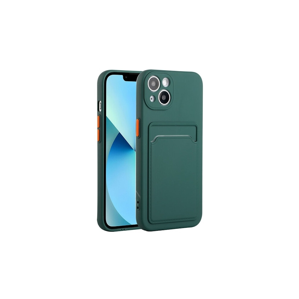 Compatible With Iphone 13 Case With Card Slot Dark Green 9004841002668