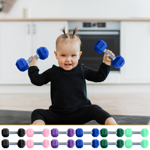 Vankin Authentic Kids Dumbbells: Ελαφριά, εύκολα στο κράτημα αισθητηριακά παιχνίδια για λάτρεις 2