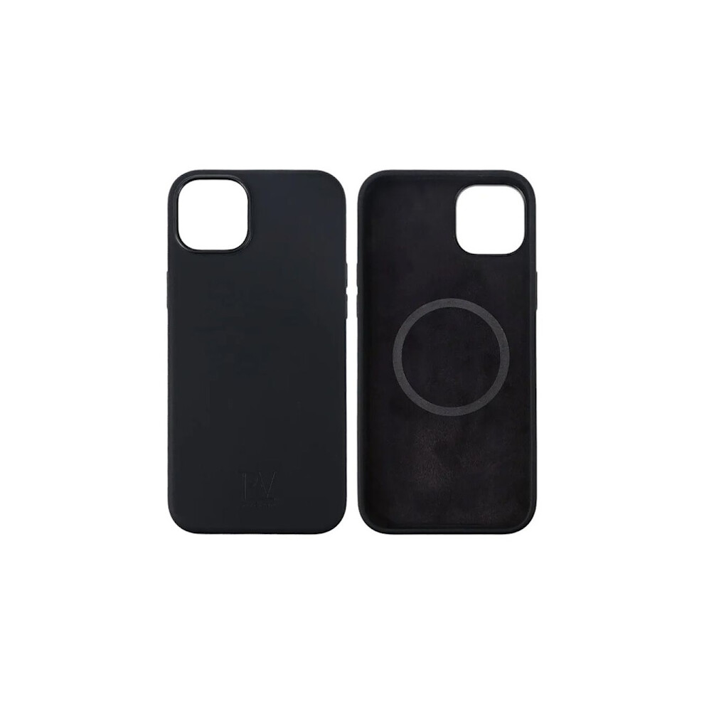 Compatible With Iphone 15 Plus Silicone Case Rvelon Magsafe - Black 9004841002835