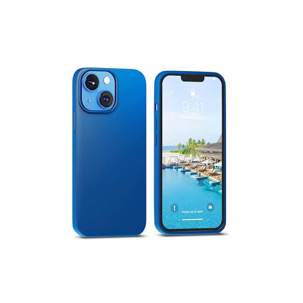 Compatible With Iphone 14 - Stylish Thin Protective Silicone Case Leman Dark Blue 9004841002866