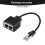Καλώδιο διαχωριστή Ethernet RJ45, προσαρμογέας LAN 1 σε 2, αρσενικό σε θηλυκό, συμβατό με 3