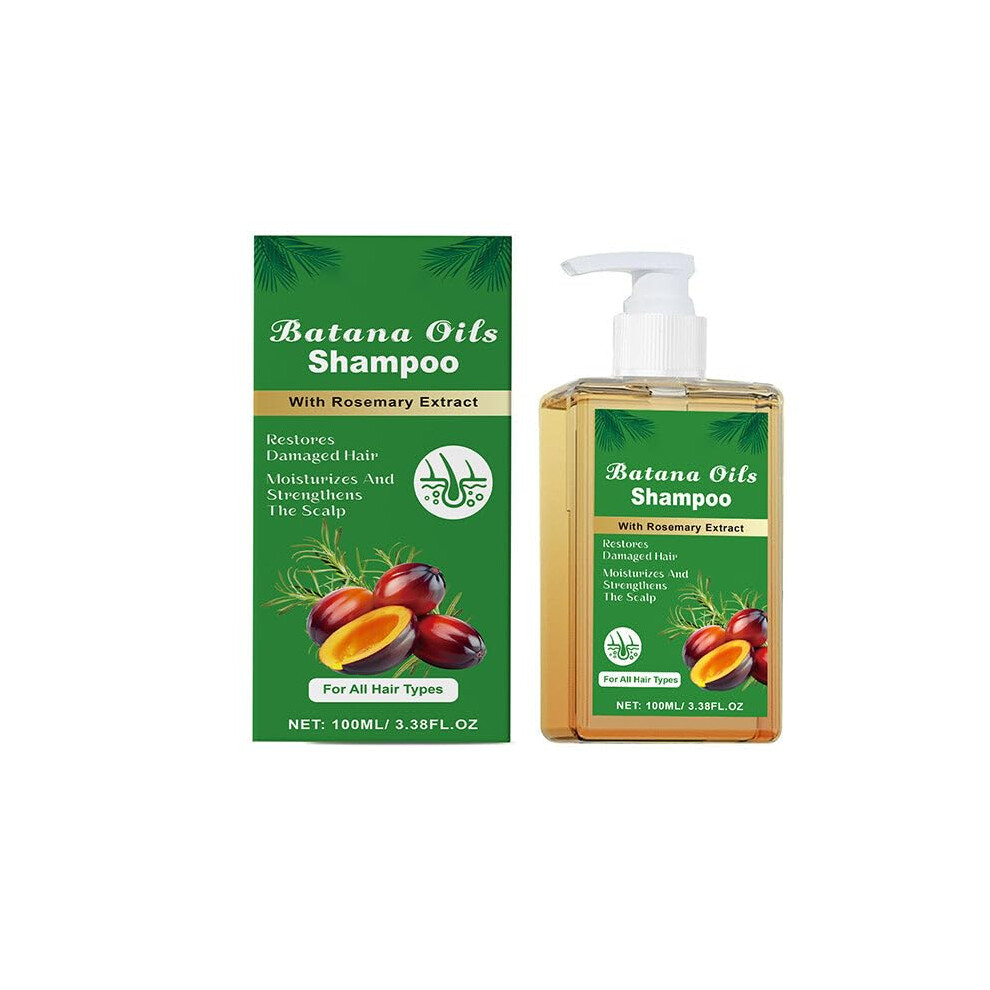 Batana Oil Shampoo with Rosemary Extract for Hair Growth, Deep Hydration and Strengthens Roots, 1PCS