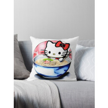 AIVO Hello Kitty Eet Ramen Sierkussenhoezen Kussenhoes Bank Tweezijdig