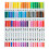 Στυλό με διπλή μύτη Wekvgz60/100Colors, σετ πλενόμενων μαρκαδόρων με λεπτή μύτη και πινέλο 3