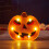 SUSUchens Φωτιστικό διακόσμησης για το Halloween με κολοκύθα και νυχτερίδα, φωτιστικό 4
