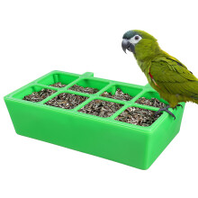Recipient pentru hrană pentru păsări, hrănitor pentru pui, accesorii pentru papagali pentru cuști, iesle din plastic