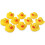 10 rubber ducks Yellow approx. 5cm Bath ducks Bath ducks Rubber ducks 1