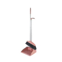 Ensemble balai et pelle à poussière avec long manche et support vertical pour un rangement facile, idéal pour la maison, la cuisine, le bureau et