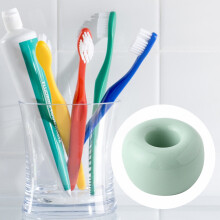Support porte-brosse à dents en céramique Urbanstrive Sleek Mini pour comptoir de salle de bain