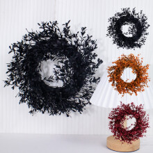 Décoration de porte d'Halloween Donemore, compatible avec les couronnes d'Halloween à suspendre, en plastique, pour porte d'entrée, mur, usage