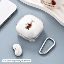 Custodie per auricolari Letters Rose compatibili con Samsung Galaxy Buds2Pro e Pro, cover protettiva antiurto per Buds Pro Live