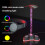 Βάση ακουστικών Txmfgh με φωτισμό RGB, οθόνη ακουστικών Over Ear για γραφείο, συμβατή με 7
