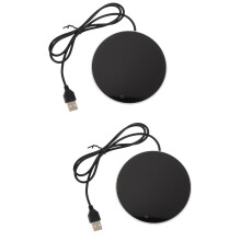 2 stk. krusvarmer USB-koppvarmerunderlag melkekrusvarmer gjenbrukbar krusvarmer koppvarmer