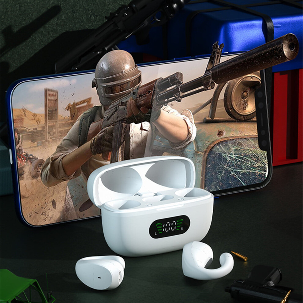 Gnobogi Bluetooth 5.3 Wireless Earbuds, Noise Reduction, Bass Stereo, Breathing Lamp, Microphone, Sports Headphones, Portable Audio, Compatible With 9340258919800