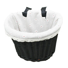 GARENDE Kids Bike Basket Accessories Bike Hanging Basket for Children Toddlers Girls Black
