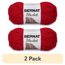Fire Bernat Blanket (pachet de 2) - Cranberry