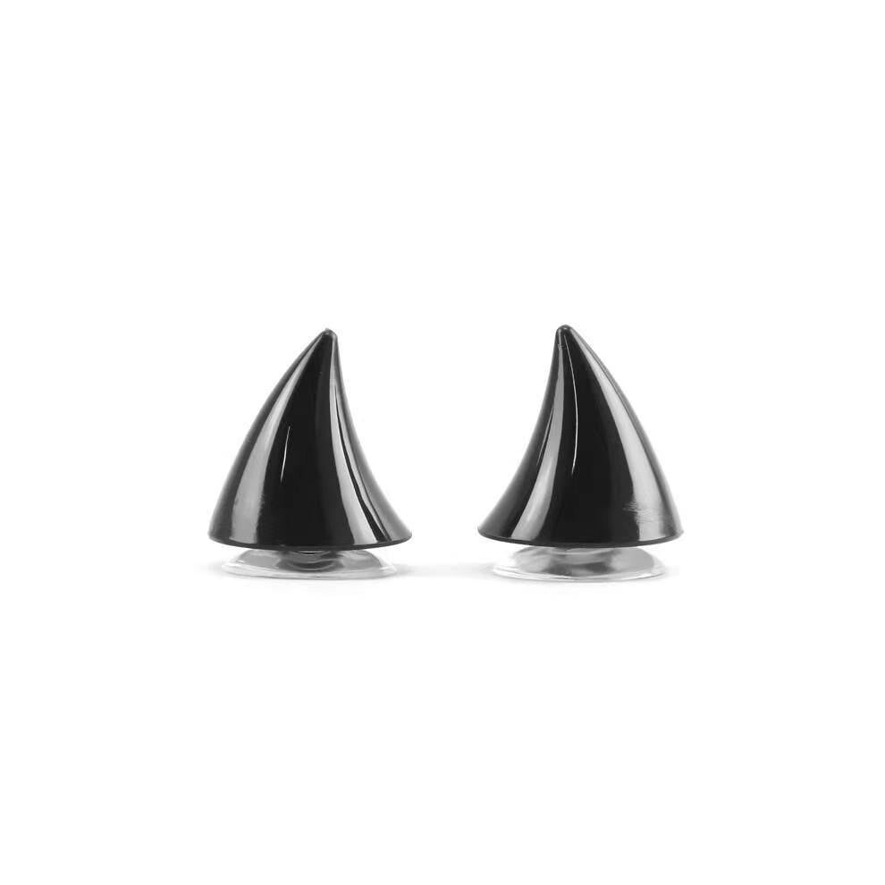Motorcycle Helmet Horn, Rubber Helmet Devil Horn With Suction Cups Bicycle Motorbike Helmet Decoration Accessories(1.3*1.3 In) Light 9423501364920
