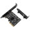 Placa USB PCIE Tipo C PCI-Express4X para 3.2Gen2X2 (20Gbps) Chipset ASM3242 para 8/10/Linux 1