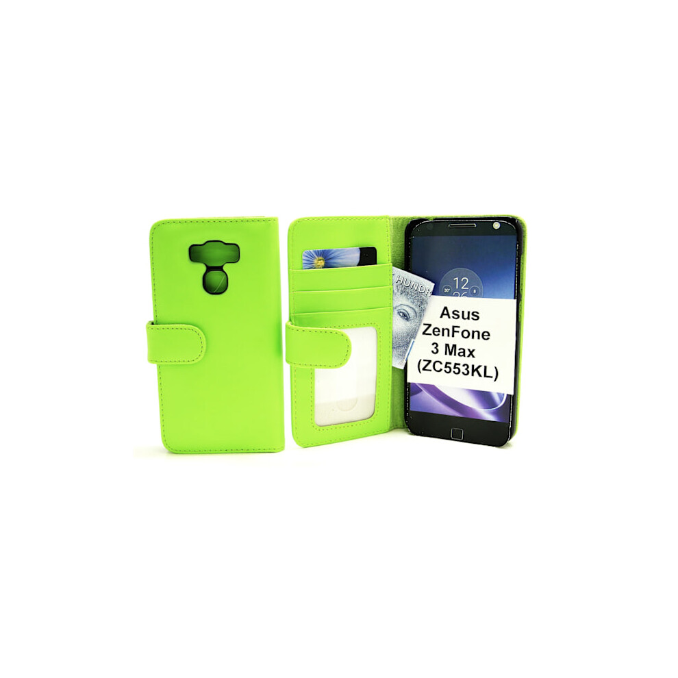 Wallet Case Compatible With Asus Zenfone 3 Max (Zc553kl) Green 9423501366863