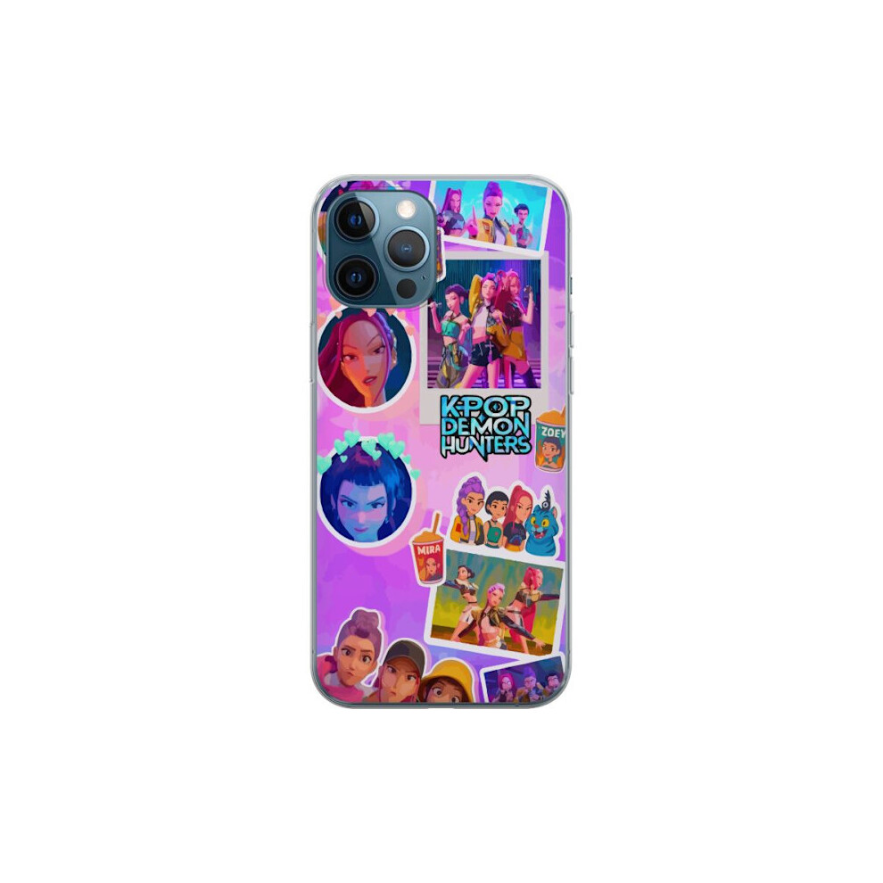 Compatible With Apple Compatible With Iphone 12 Pro Transparent Shell Kawaii Kpop Demon Hunters Vinyl Collectible 9423501366535