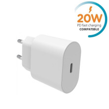 Chargeur rapide 20 W compatible avec iPhone 16/15/14/13/12/11 et Samsung (blanc)