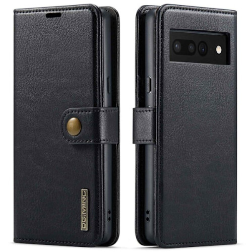 Étui magnétique DG.MING 2 en 1 pour Google Pixel 7 Pro, noir