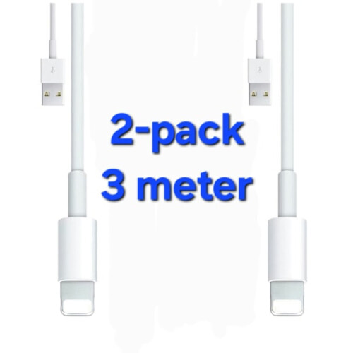 Cablu de încărcare Lightning compatibil cu iPhone, pachet de 2. 3 metri