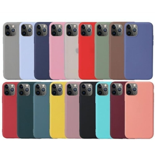 Compatible avec iPhone 15 Pro Max - Coque en TPU mat - Rouge