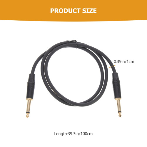 65 mm ljudkabel Högtalarljudkabel för gitarr Gitarrpedalkabel Högtalaranslutningskabel 2