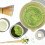Σετ 4 τεμαχίων χτυπητηρίων Matcha με κεραμικό μπολ, χτυπητήρι και κουτάλα από 4