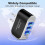 Φορτιστής Linyer USB3Ports LED Πλαστικός προσαρμογέας φόρτισης tablet 110V1000mA με ένδειξη 5