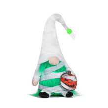 Halloween-Gnome als Plüschdeko, handgefertigte Hexen- und Zwergenfiguren (schwedische Tomte, skandinavische Elfen) für die Tischdekoration zu