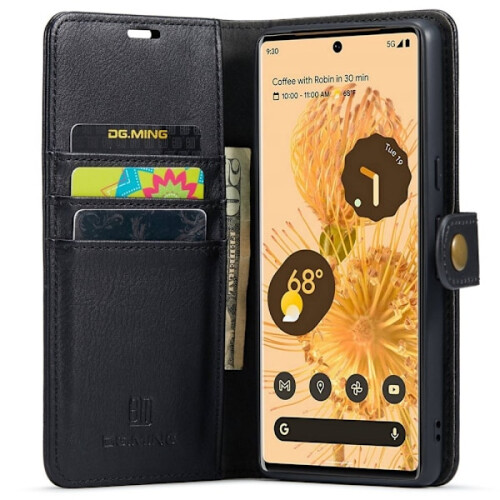 Étui magnétique DG.MING 2 en 1 pour Google Pixel 7 Pro, noir 1