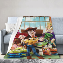 Toy Story plaiddekens, pluche reisdekens voor slaapkamer, woonkamer, bank en kantoor.